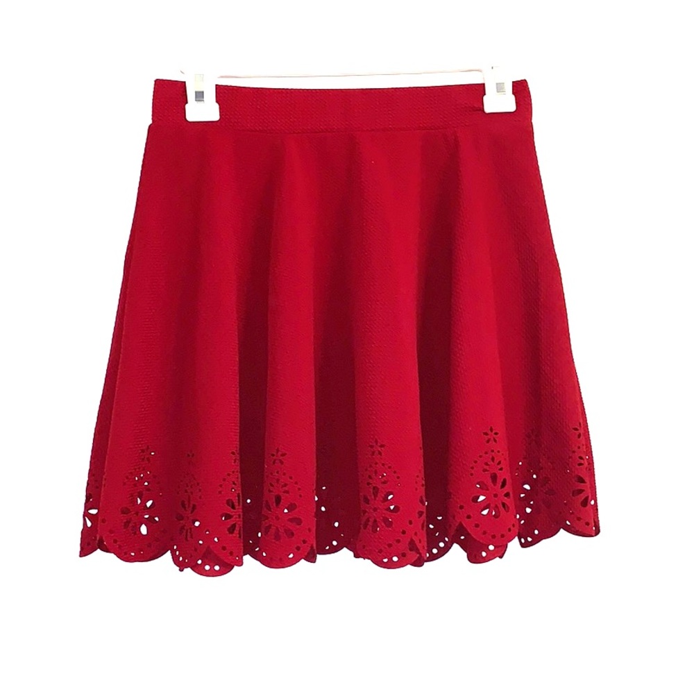 Red skirt